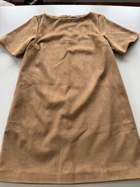 Abercrombie & Fitch Camel Mini Shift Dress